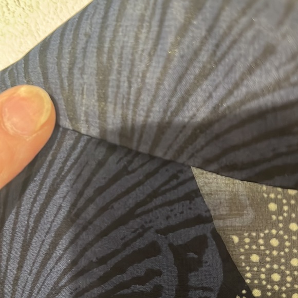 Rokoko by Daz sheer poppy print blouse - size small - Picture 10 of 12